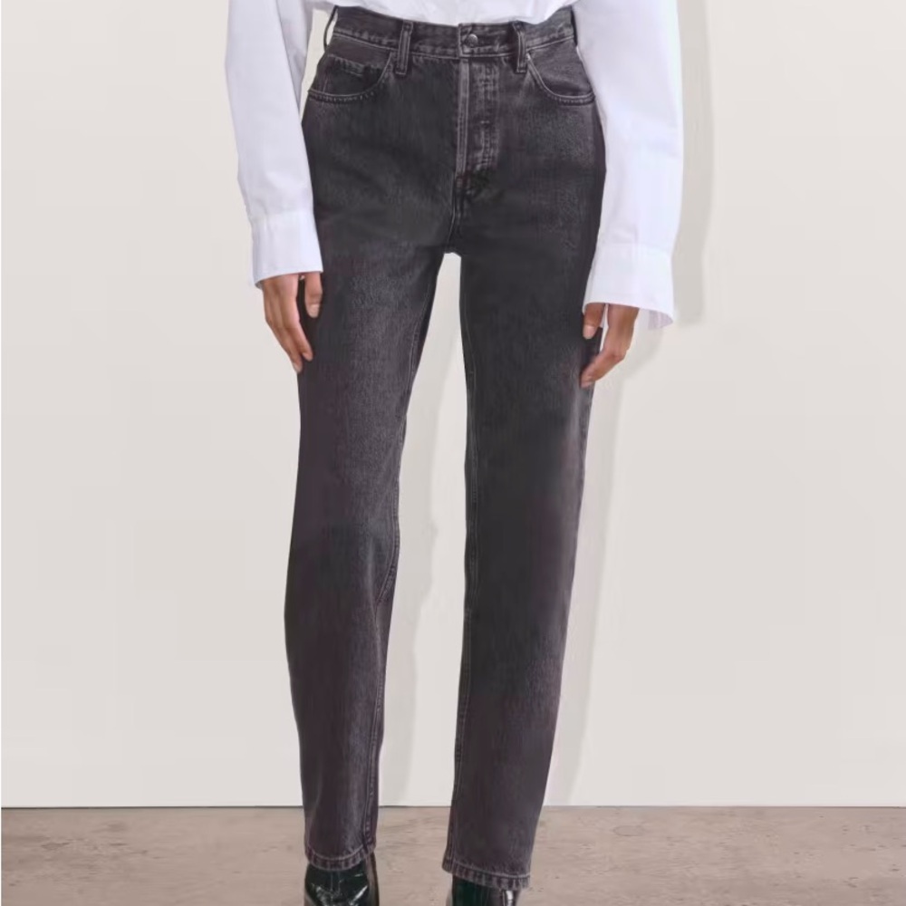 EVERLANE The ’90s Cheeky Denim Jean ORGANIC Cotton Size 24 Ankle NEW - Picture 2 of 16